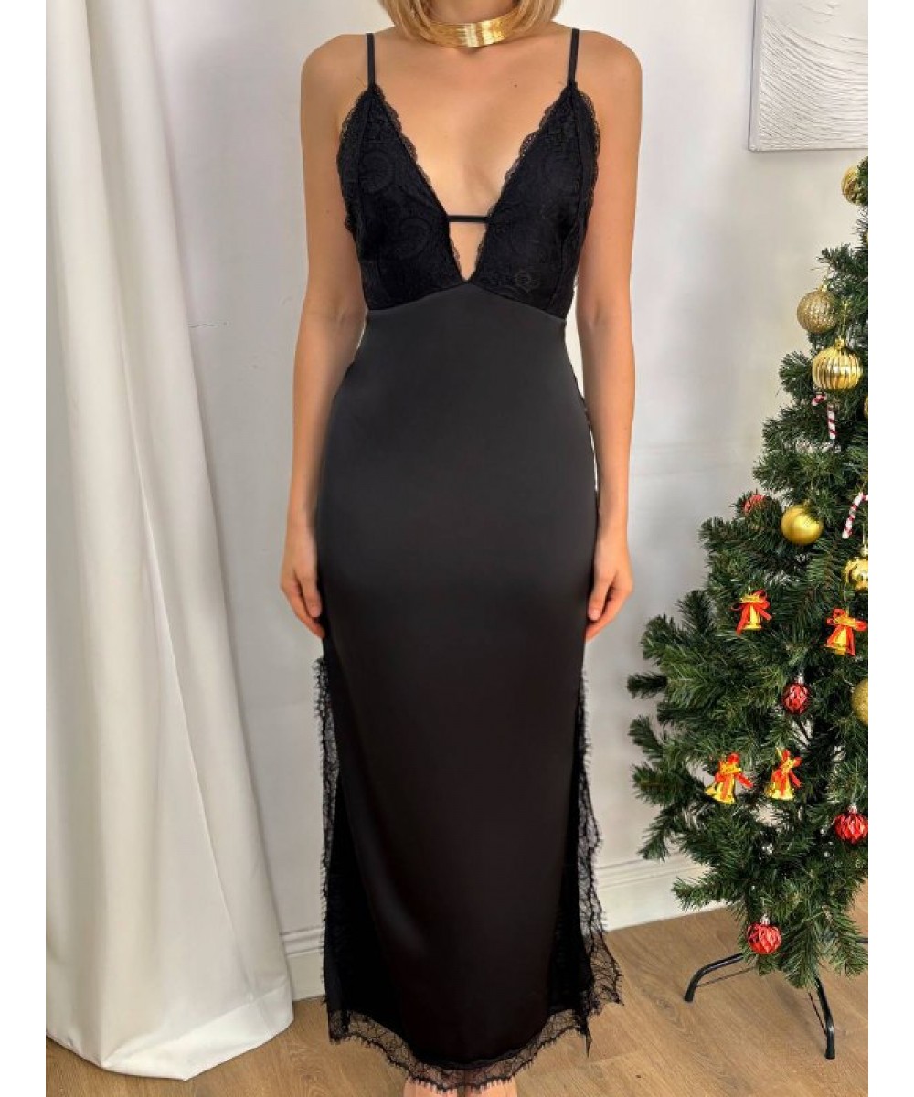 ZR MODEL SİYAH ELBİSE