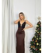 ZR ELBİSE KAHVERENGİ
