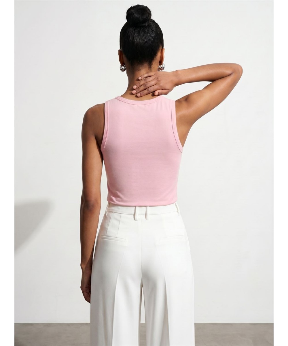 Bisiklet Yaka Top-Toz Pembe