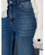 Yüksek Bel Likralı Wide Leg Jean-Tint